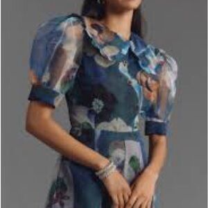 Maeve Blue Floral Jumpsuit